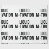 Flüssige Motivation Moderner Kaffeetrinker  Geschenkpapier (Flach)