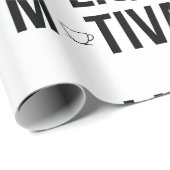 Flüssige Motivation Moderner Kaffeetrinker  Geschenkpapier (Rolleneckpunkt)