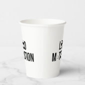 Flüssige Motivation Moderner Kaffeetrinker  Pappbecher (Rechts)