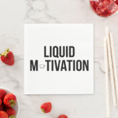Flüssige Motivation Moderner Kaffeetrinker Serviette (Beispiel)