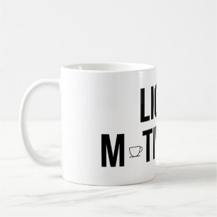 Flüssige Motivation Moderner Kaffeinsüchtiger Kaffeetasse