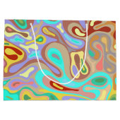 Flüssige Oberfläche 12 Große Geschenktüte (Rückseite)