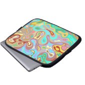Flüssige Oberfläche 12 Laptopschutzhülle (Vorne Knopf)