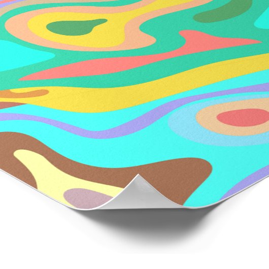 Flüssige Oberfläche 12 Poster (Ecke)