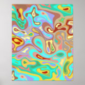 Flüssige Oberfläche 12 Poster (Vorne)