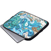 Flüssige Oberfläche 1 Laptopschutzhülle (Vorne Knopf)