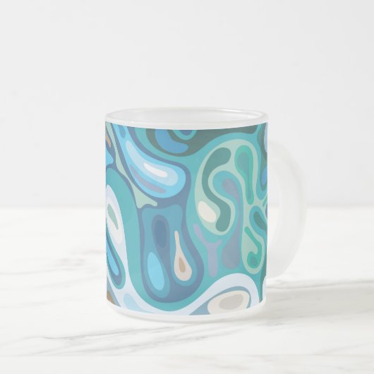 Flüssige Oberfläche 1 Mattglastasse (VorderseiteRechts)