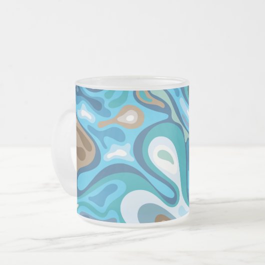 Flüssige Oberfläche 1 Mattglastasse (Vorderseite Links)