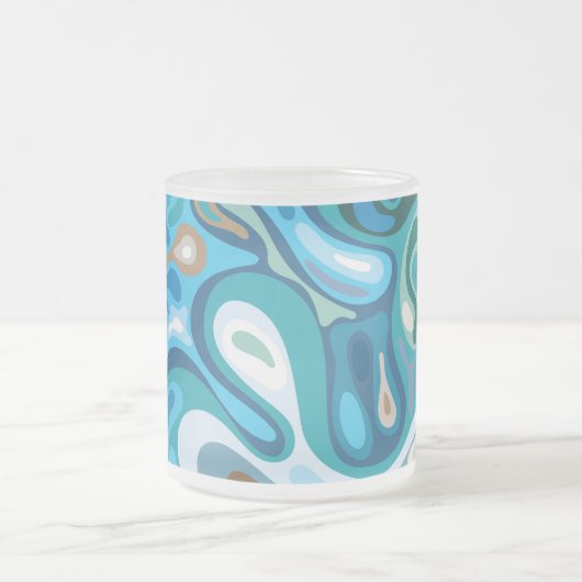 Flüssige Oberfläche 1 Mattglastasse (Mittel)