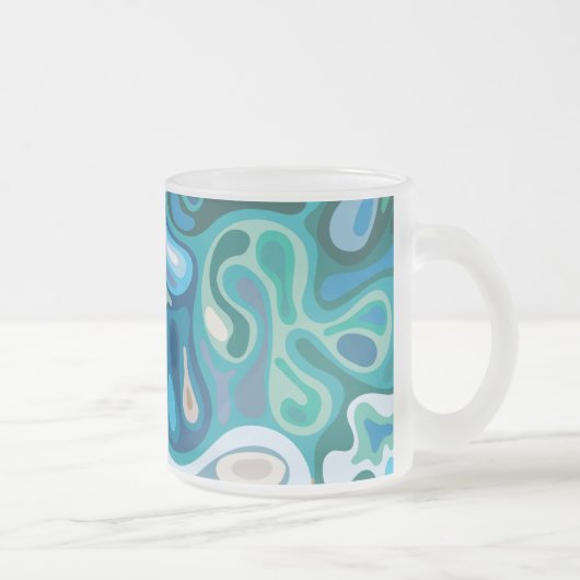 Flüssige Oberfläche 1 Mattglastasse (Rechts)