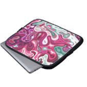 Flüssige Oberfläche 3 Laptopschutzhülle (Vorne Knopf)