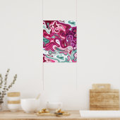 Flüssige Oberfläche 3 Poster (Küche)