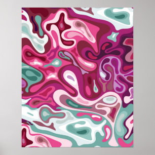 Flüssige Oberfläche 3 Poster