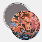 Flüssige Oberfläche 4 Magnet (Vorderseite/Rückseite)