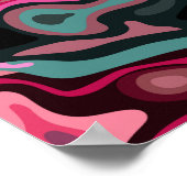 Flüssige Oberfläche 5 Poster (Ecke)