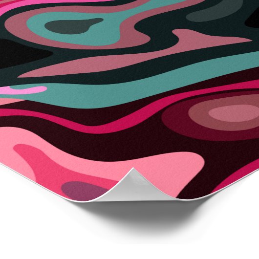 Flüssige Oberfläche 5 Poster (Ecke)