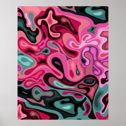 Flüssige Oberfläche 5 Poster (Vorne)