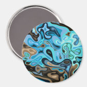 Flüssige Oberfläche 6 Magnet (Vorderseite/Rückseite)