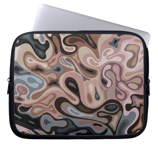 Flüssige Oberfläche 9 Laptopschutzhülle (Vorderseite)