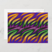 Flüssige Ölkunst Postkarte (Vorne/Hinten)