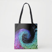 Flüssige Regenbogenwellen-Tote-Tasche Tasche (Vorderseite)