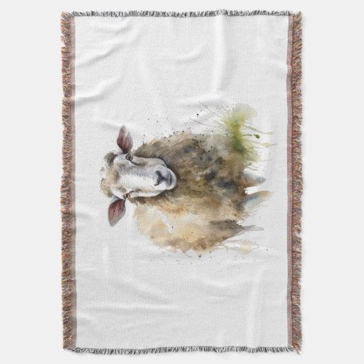 Flüssige Schafe in Weiden Decke (Vorderseite Vertikal)