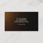 flüssige Seide bewegt Visitenkarte wellenartig (Rückseite)