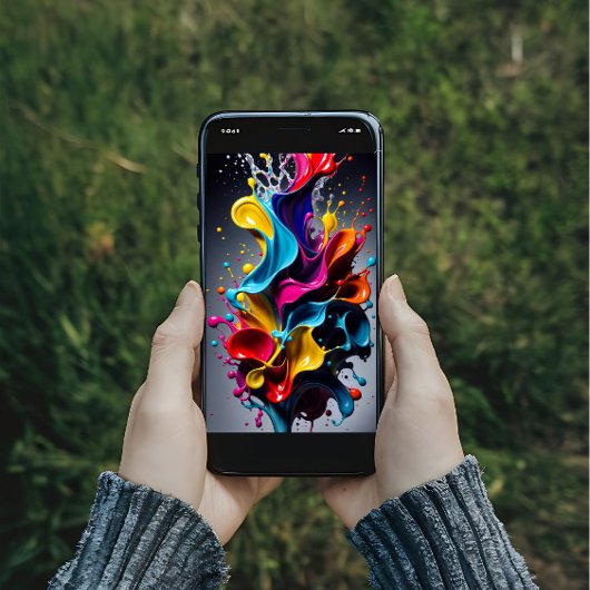 Flüssige Spritzfarben Poster