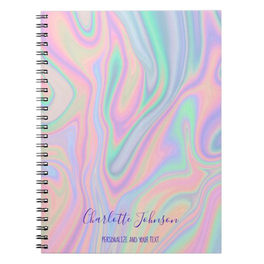 Flüssige Unicorn-Farbgestaltung + Hinzufügen von T Notizblock (Vorderseite)