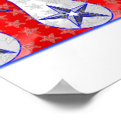 flüssige US Flagge Poster (Ecke)