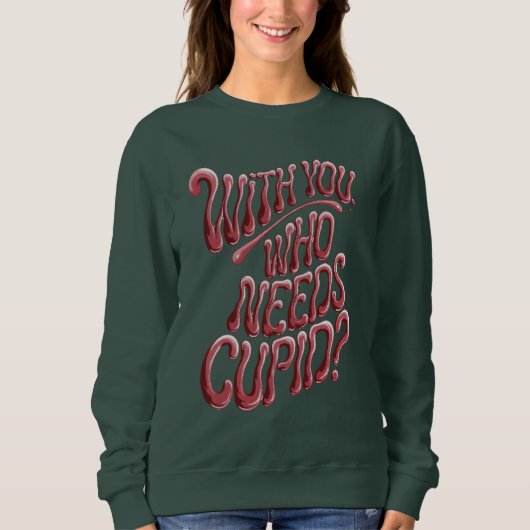 Flüssige Valentinbewegung Sweatshirt (Vorderseite)