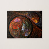 Flüssige Verbindungs-abstrakte Kunst Puzzle (Horizontal)