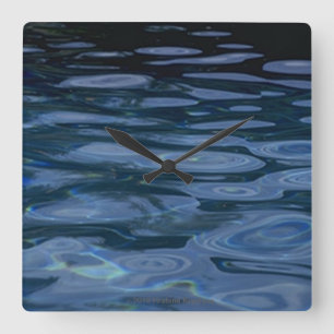 FLÜSSIGE WASSER-UHR QUADRATISCHE WANDUHR