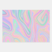 Flüssiger Abstrakter Regenbogen  Geschenkpapier Set (Vorderseite 3)