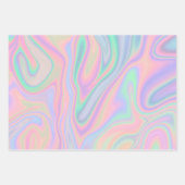 Flüssiger Abstrakter Regenbogen  Geschenkpapier Set (Vorderseite 2)