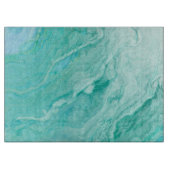 Flüssiger azurblauer Achat Schneidebrett (Vorderseite)