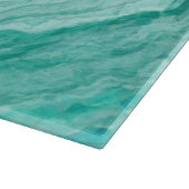 Flüssiger azurblauer Achat Schneidebrett (Ecke)