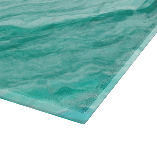 Flüssiger azurblauer Achat Schneidebrett (Ecke)