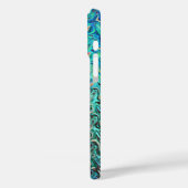 Flüssiger Blauer Gel Abstrakt Case-Mate iPhone Hülle (Rückseite / Links)