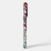 Flüssiger Blauer Gel Abstrakt Case-Mate iPhone Hülle (Rückseite / Rechts)