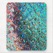 Flüssiger Blauer Gel Abstrakt Mousepad (Vorne)