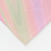 Flüssiger bunter abstrakter Regenbogen Fleecedecke (Ecke)