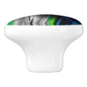 Flüssiger Erschütterungs-Delphin-NeonKeramik-Griff Keramikknauf (Seitenansicht)