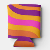 Flüssiger fließender Groovy Streifen Y2K Muster Dosenkühler (Rückseite)