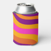 Flüssiger fließender Groovy Streifen Y2K Muster Dosenkühler (Kanne Rückseite)