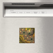 Flüssiger Gold-Fraktal-Traum Magnet (In Situ (Geschirrspüler))
