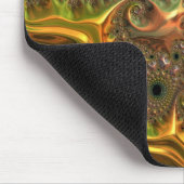 Flüssiger Gold-Fraktal-Traum Mousepad (Ecke)
