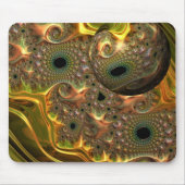 Flüssiger Gold-Fraktal-Traum Mousepad (Vorne)