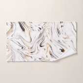 Flüssiger Gold Silver Black Marble #1 Badhandtuch Set (Handtuch)
