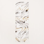 Flüssiger Gold Silver Black Marble #1 Yogamatte (Vorderseite)
